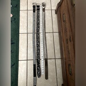 Lot of 3 ladies belts